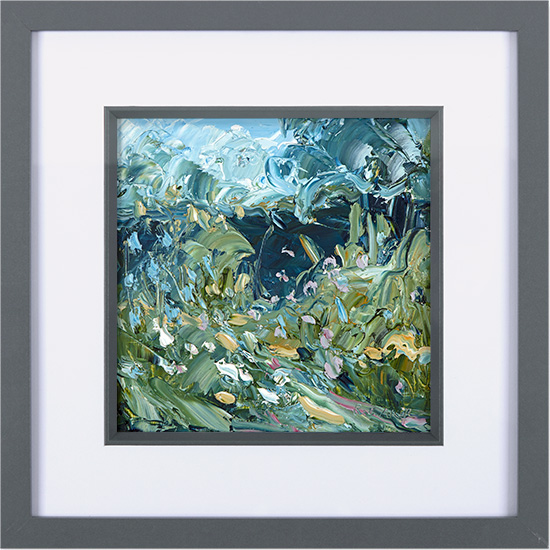 Rupert Aker, Original oil painting on paper, Summer Garden