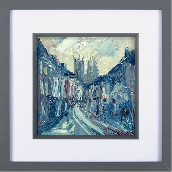 Rupert Aker, Original oil painting on paper, York Evening