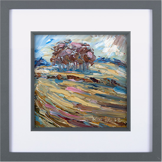 Rupert Aker, Original oil painting on paper, Ullenwood