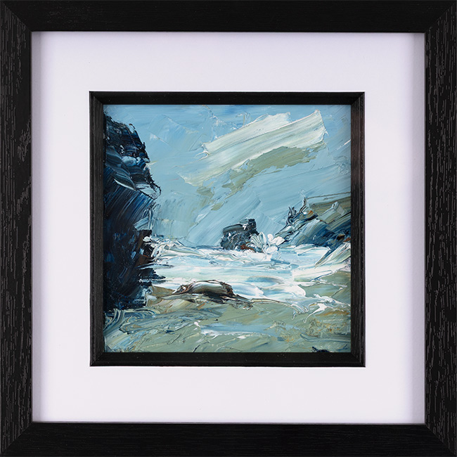 Rupert Aker, Original oil painting on paper, Porthcothan