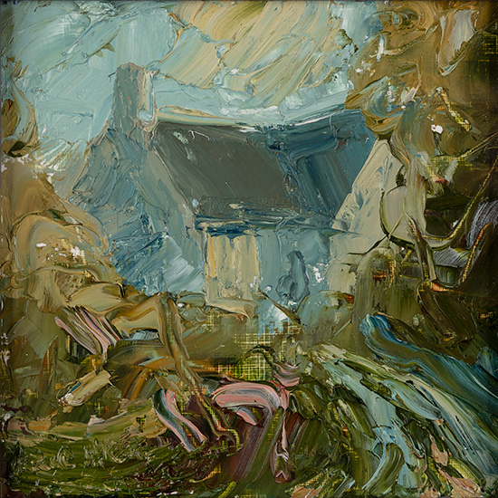 Rupert Aker, Original oil painting on paper, Batches Farm