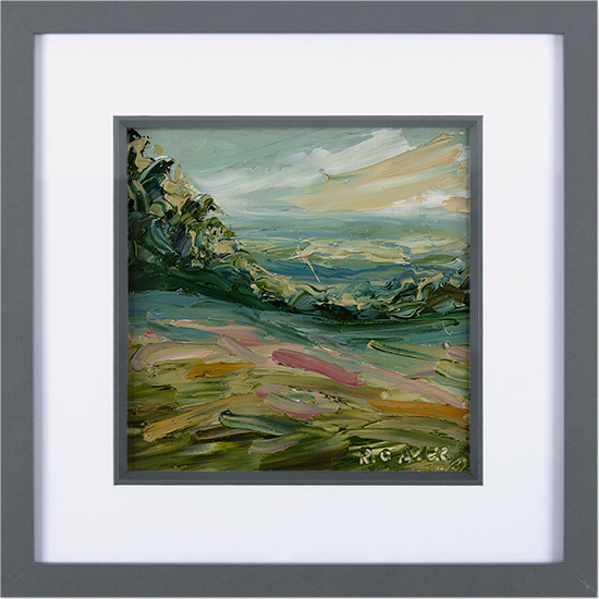 Rupert Aker, Original oil painting on paper, North Hills
