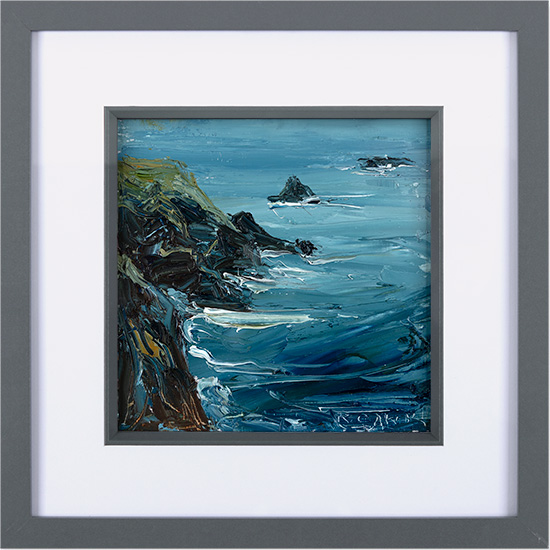 Rupert Aker, Original oil painting on paper, Trevose Head