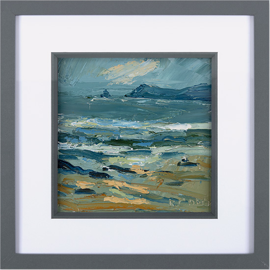Rupert Aker, Original oil painting on paper, Constantine Bay