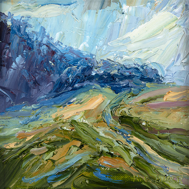 Rupert Aker, Original oil painting on paper, Humblebee Wood