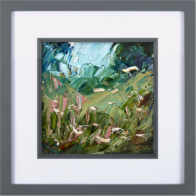 Rupert Aker, Original oil painting on paper, Verdant Summer II