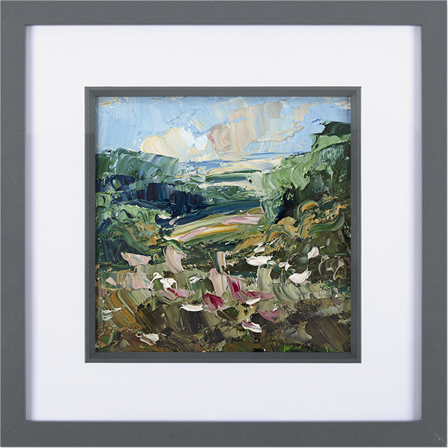 Rupert Aker, Original oil painting on paper, Eastleach Turville