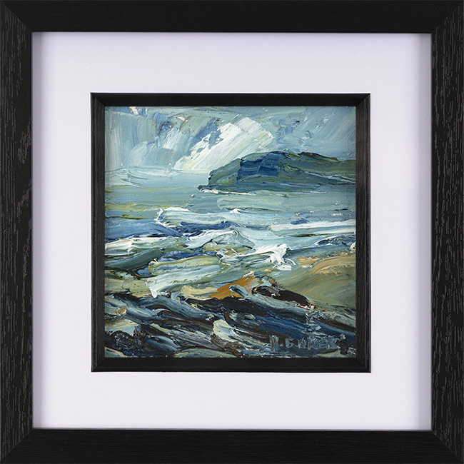 Rupert Aker, Original oil painting on paper, Croyde Bay