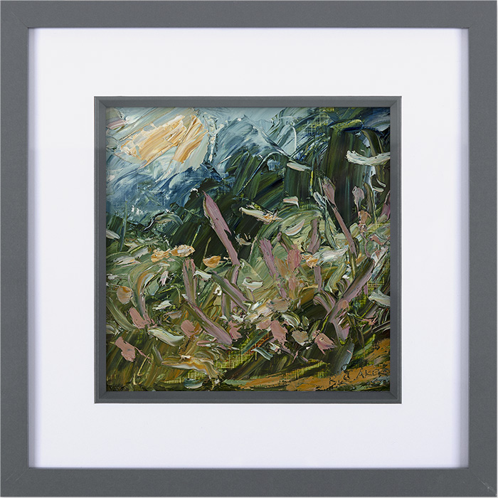 Rupert Aker, Original oil painting on paper, Autumnal Evening, click to enlarge