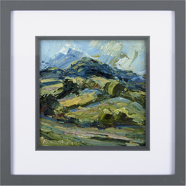Rupert Aker, Original oil painting on paper, Dixton Hill , click to enlarge