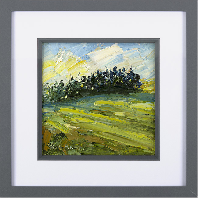 Rupert Aker, Original oil painting on paper, Barley, Wishanger, click to enlarge