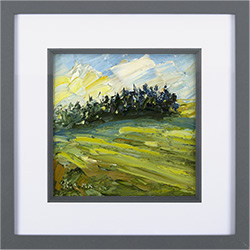 Rupert Aker, Original oil painting on paper, Barley, Wishanger