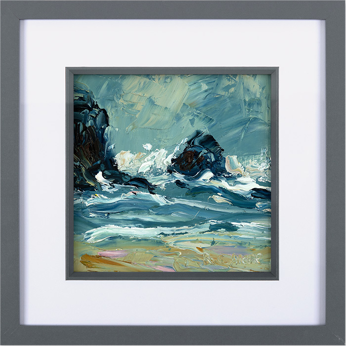 Rupert Aker, Original oil painting on paper, Porthmissen, Autumn , click to enlarge