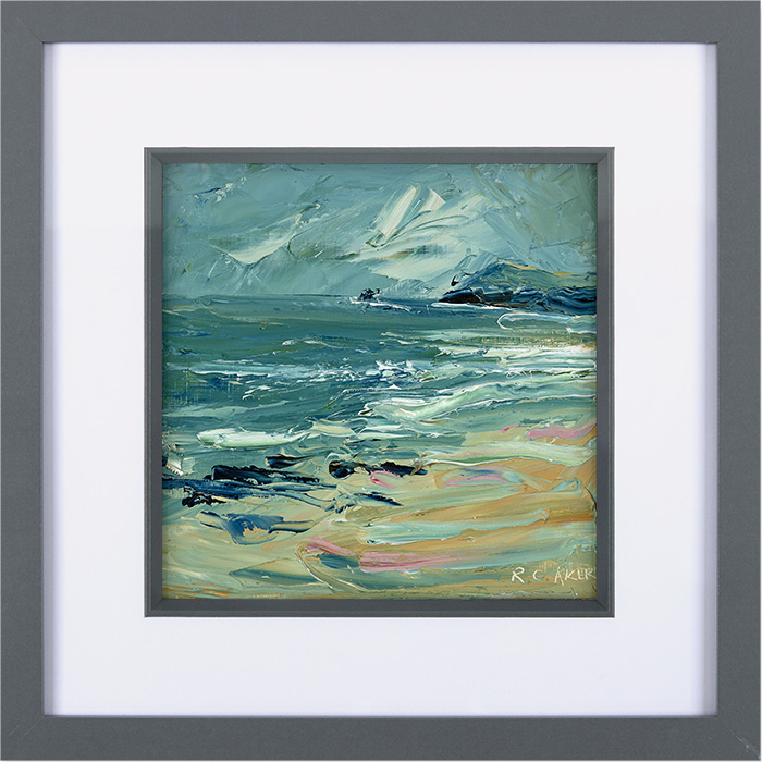 Rupert Aker, Original oil painting on paper, Constantine Bay, click to enlarge