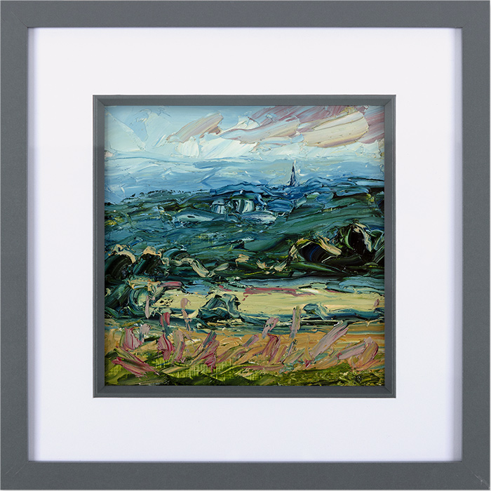 Rupert Aker, Original oil painting on paper, Painswick, Evening, click to enlarge