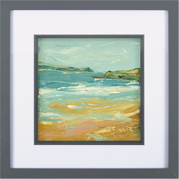 Rupert Aker, Original oil painting on paper, Daymer Bay, click to enlarge