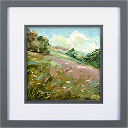 Rupert Aker, Original oil painting on paper, Summer Meadow