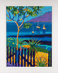 Sara Hayward, Original acrylic painting on board, Gate to the Sea