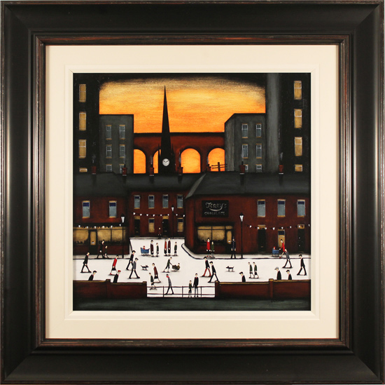 Sean Durkin, Original oil painting on panel, Terry's Chocolate Orange Sky, click to enlarge