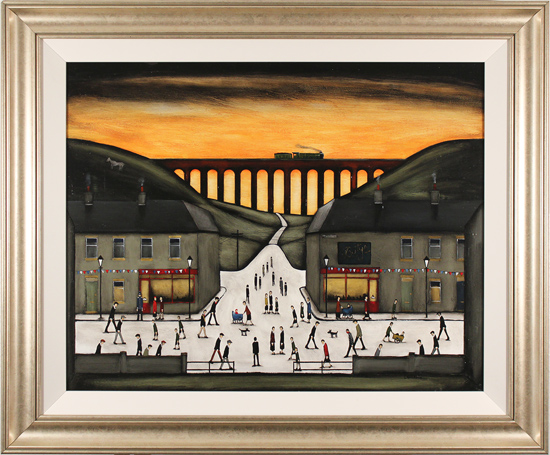 Sean Durkin, Original oil painting on panel, Return of the Flying Scotsman, click to enlarge