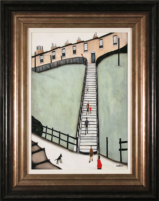 Sean Durkin, Original oil painting on panel, Thirty Eight Steps, click to enlarge