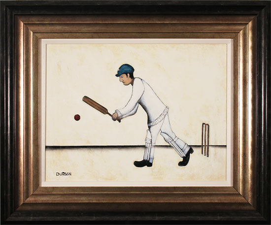 Sean Durkin, Original oil painting on panel, The Cricketer