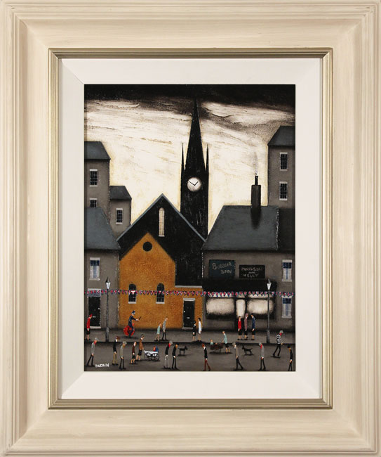 Sean Durkin, Original oil painting on panel, Copper on a Hopper, click to enlarge