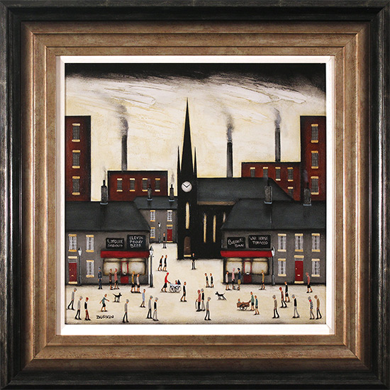 Sean Durkin, Original oil painting on panel, Street Life, click to enlarge