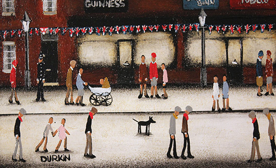 Sean Durkin, Original oil painting on panel, Drink Guinness Signature image. Click to enlarge