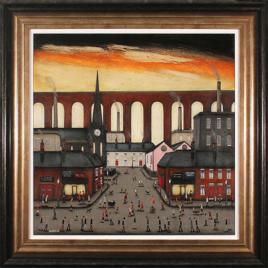 Sean Durkin, Original oil painting on panel, Factory Settings , click to enlarge