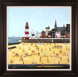 Sean Durkin, Original oil painting on panel, Oh! I Do Like to be Beside the Seaside Large image. Click to enlarge