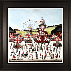 Sean Durkin, Original oil painting on panel, Days of the Fairground  Large image. Click to enlarge