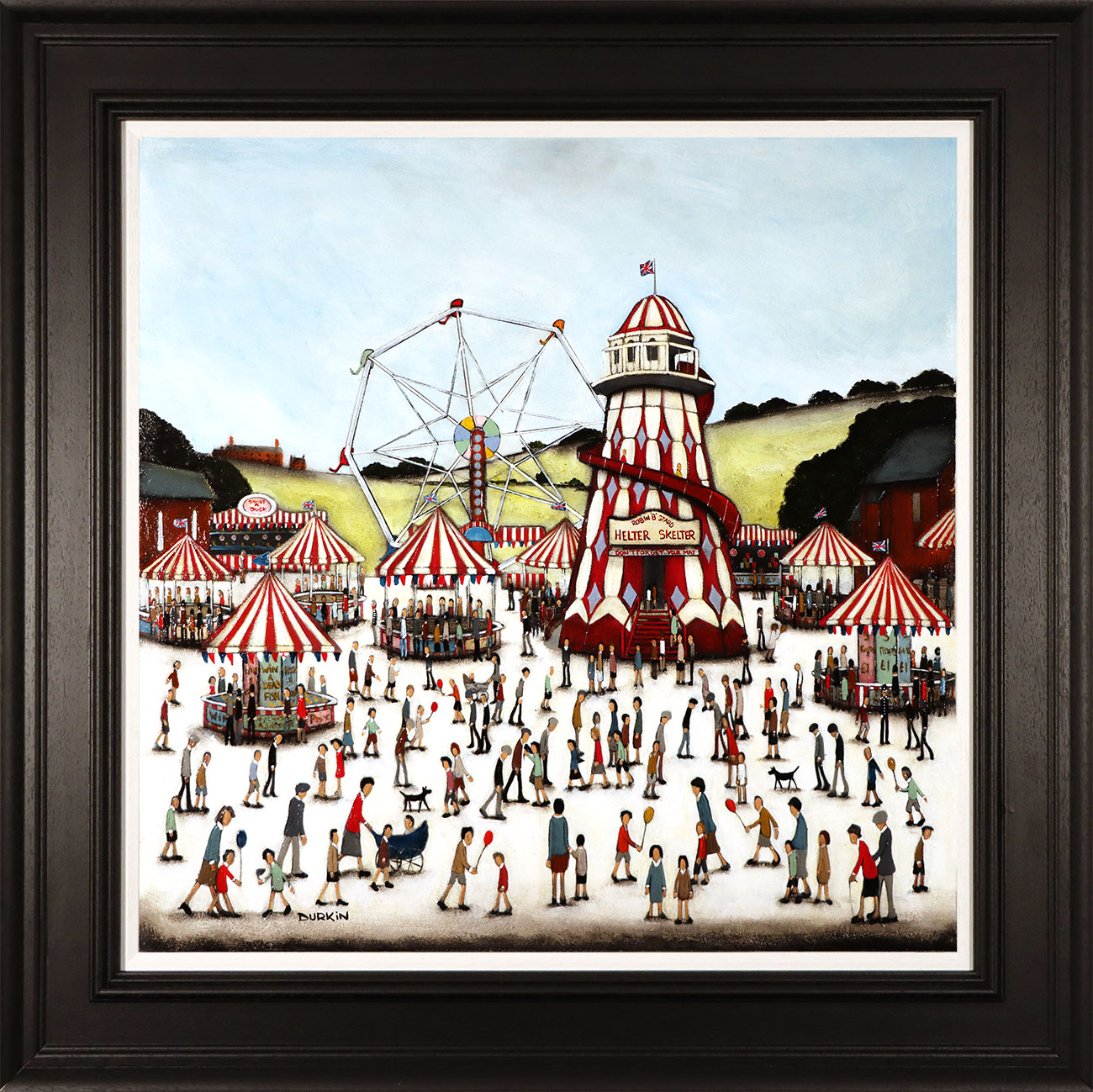 Sean Durkin, Original oil painting on panel, Days of the Fairground . Click to enlarge
