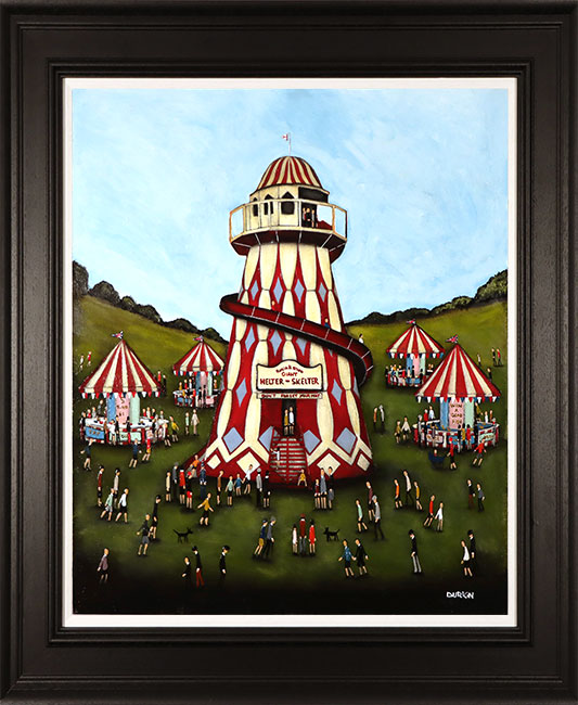 Sean Durkin, Original oil painting on panel, Helter Skelter
