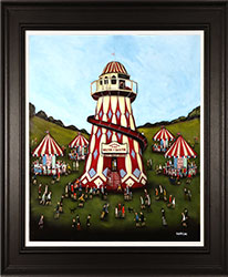 Sean Durkin, Original oil painting on panel, Helter Skelter