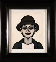 Sean Durkin, Original oil painting on panel, They Wore a Black Hat Large image. Click to enlarge
