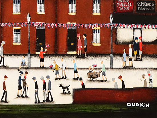 Sean Durkin, Original oil painting on panel, A Pint of Jubilee Stout  Signature image. Click to enlarge