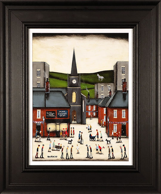 Sean Durkin, Original oil painting on panel, Below the Hills of Kilburn 