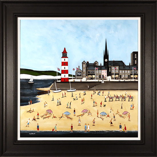 Sean Durkin, Original oil painting on panel, A Great British Outing