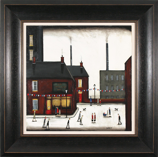 Sean Durkin, Original oil painting on panel, Good to the Last Drorp