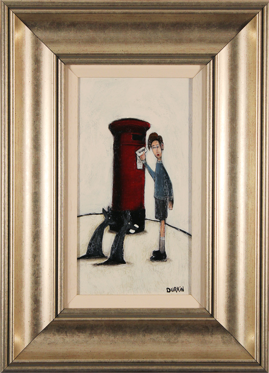 Sean Durkin, Original oil painting on panel, Wish You Were Here