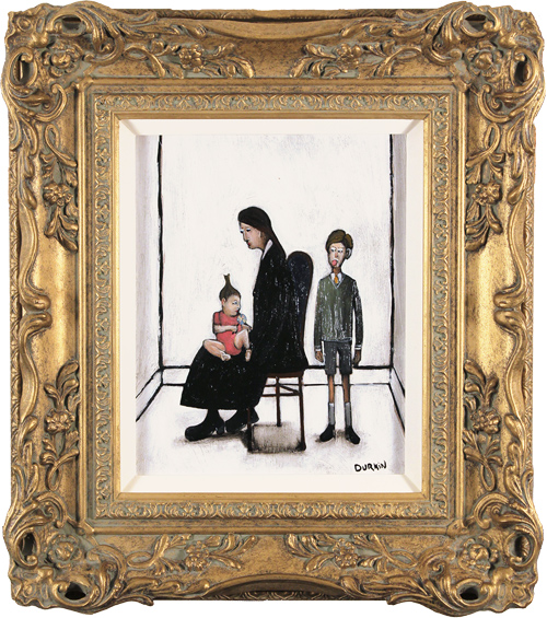 Sean Durkin, Original oil painting on panel, Sibling Rivalry, click to enlarge