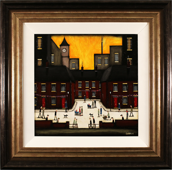 Sean Durkin, Original oil painting on panel, Sunset and the City