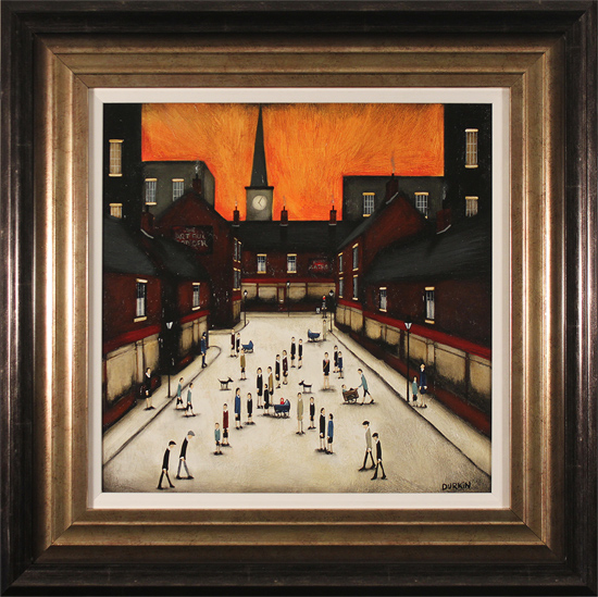 Sean Durkin, Original oil painting on panel, Five Past Five