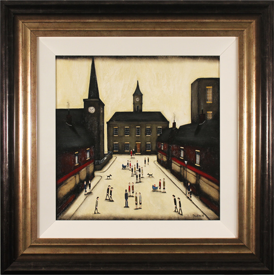 Sean Durkin, Original oil painting on panel, Tales from the Town Centre