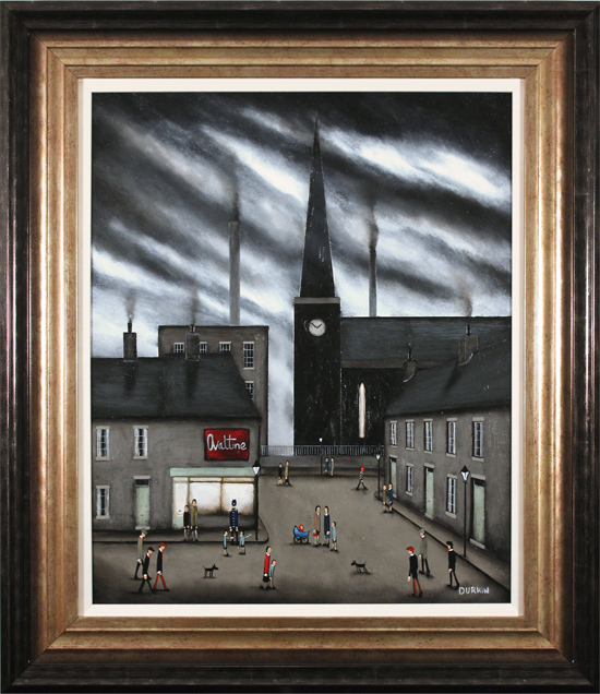 Sean Durkin, Original oil painting on panel, Swirling Skies