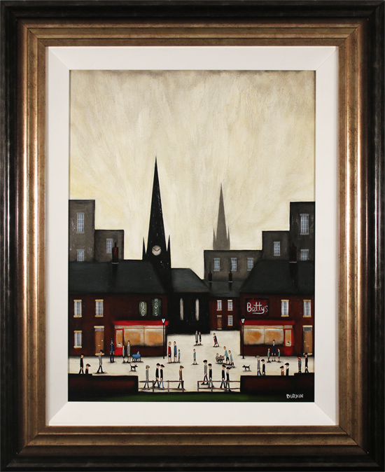 Sean Durkin, Original oil painting on panel, Under the Clock Tower