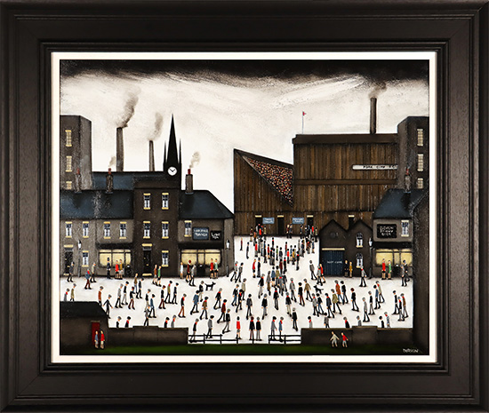 Sean Durkin, Original oil painting on panel, Match Day