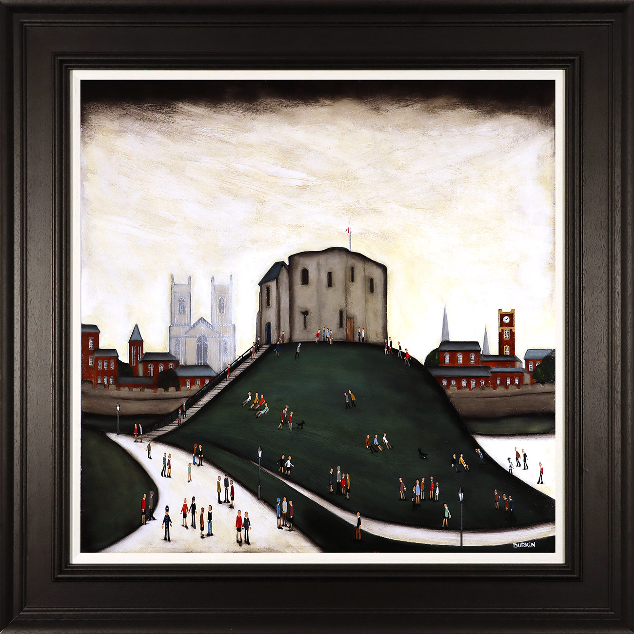 Sean Durkin, Original oil painting on panel, Clifford's Tower, click to enlarge