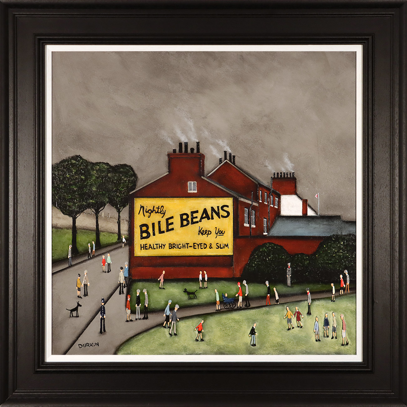 Sean Durkin, Original oil painting on panel, Bile Beans, click to enlarge